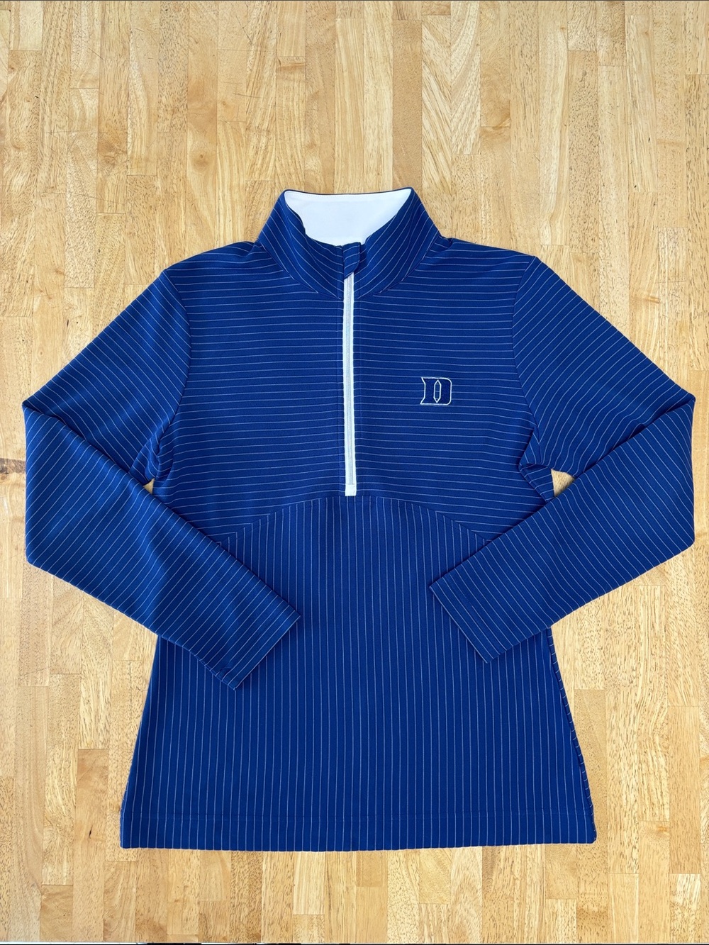 Cutter & Buck Duke Blue Devils DryTec Quarter Zip Pullover Blue EUC Size S